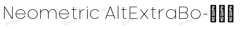 Neometric AltExtraBo字体转换